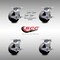 Service Caster 5 Inch SS Glass Filled Nylon Caster Set with Roller Bearings & Brake/Swivel Lock SCC-SS30S520-GFNR-TLB-BSL-4 - alternate 5